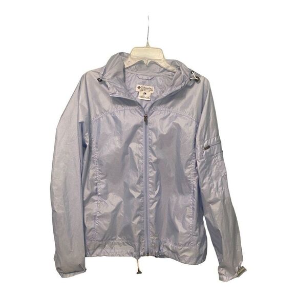 Columbia Packable Women's Blue Full Zip Windbreaker Jacket M (See Description) - Picture 1 of 10